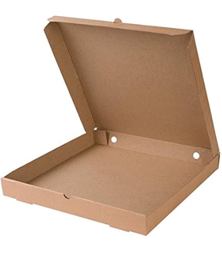 karton-billiger Pizzakarton pizzadoos Calzone Pizzabox | 9 maten! | 100 stuks incl. verpakkingslicentie (36x36x4 cm