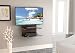 Produktbild Fitueyes TV Multimedia Wandregal TV-Rack 2 Glas-AbLagen HIFI Wandboard Schwarz holz DS205401GB
