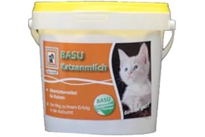 SIXYEAR BASU Katzenmilch Aufzuchtmilch für Katzen Kätzchen Muttermilch-Ersatz 600 g Eimer