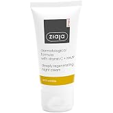 ZIAJA MED Regenerating Anti-Wrinkle Night Face Cream with Vitamin C &amp; Hyaluronic Acid for Skin 25+ &amp; 40+
