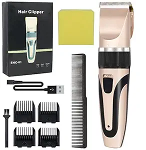 Qpets Professional Dog Grooming Clippers Kit for Thick Hair with 4 Comb/Rechargeable Quiet Low Noise Low Vibration Cordless Electric Pet Dog Trimmer Silent