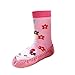 Moolecole Baby Boy Girl Toddler Socks Antiskid Thick Socks Infant Socks Shoes Stockings Non-slip Floor Socks Pink Flower Rabbit 0-6, 6-12, 12-18 & 18-24 Months