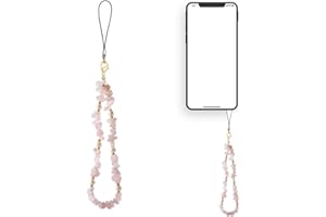 AIYVELU - Cordon de téléphone portable, bijoux de téléphone portable, cordon de téléphone portable bohème, chaîne de téléphone portable antiperte, pendentif de téléphone portable universel(Rose)