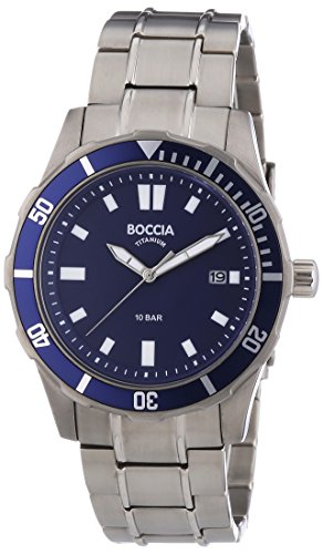 Boccia Herren-Armbanduhr XL Analog Quarz Titan 3567-04 Boccia Herren-Armbanduhr XL Analog Quarz Titan 3567-04