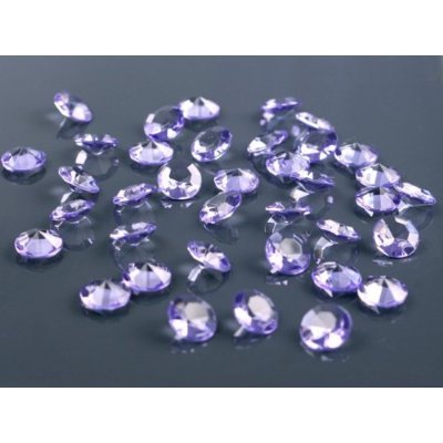 SiDeSo® Dekosteine lila 12mm Diamanten 100 Stück Acryl Tischdeko Hochzeit - 2