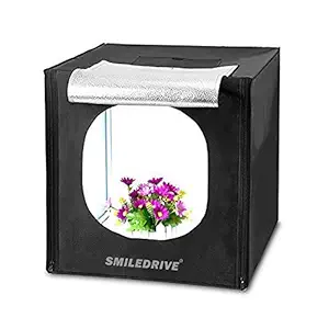 Smiledrive Portable Professional Photo Lighting Booth Box Studio with 2 Led Lights