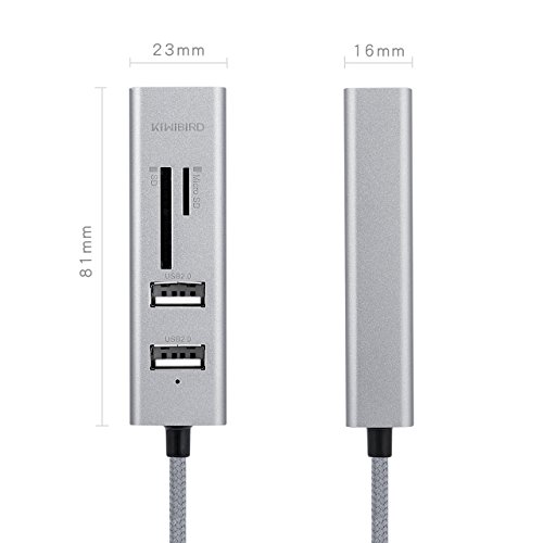 KiWiBiRD 3-Port USB / Micro USB OTG HUB mit SD / Micro SD High Speed Kartenleser Kompatibel mit Windows PC, MacBook und OTG-fähigen Android Geräten - 8