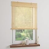 bambusrollo 80 cm breit 80 x 160 cm Liedeco Bambus-Rollo 80 x 160 cm, Natur