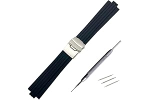 PIGLOLKINY For Oris For Aquis 7330 7740 randigt gummi silikon klockband Sport vattentätt armband
