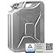 Produktbild Oxid7® Benzinkanister Kraftstoffkanister Metall 20 Liter Silber mit UN-Zulassung - TÜV Rheinland Zertifiziert - Bauart geprüft - für Benzin und Diesel