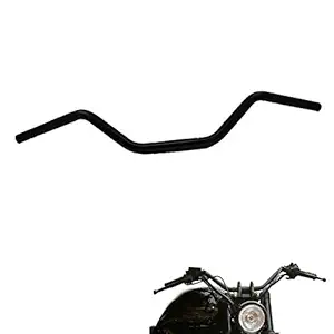 Dhe Best HB27 Metal Universal Customized Stylish Handle Bar Pipe/Rod for Royal Enfield Thunderbird 500 Model 1, Black