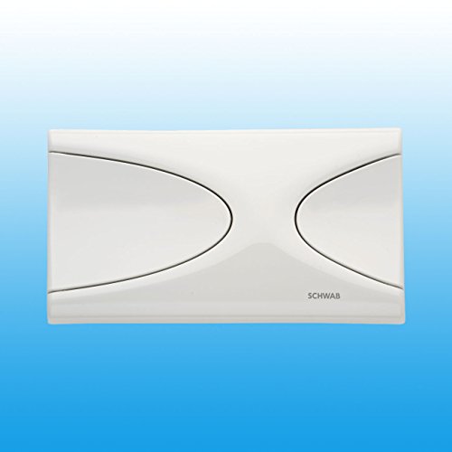 SCHWAB Betätigungsplatte TARGA weiss Zweimengen Drückerplatte 227605 550-8472