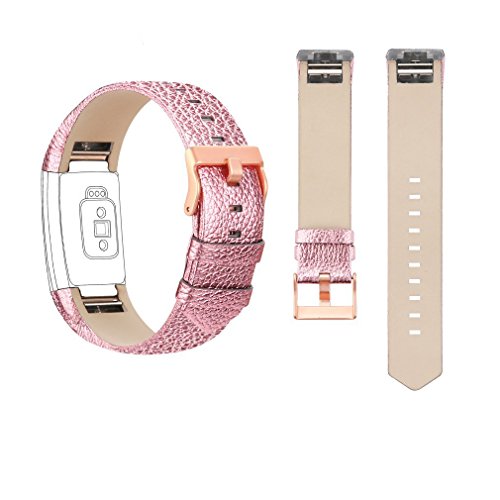 Vancle-Lederband für Fitbit Charge 2 Heart Rate, Einstellbares, Comfortables Fitbit Charge 2 Ersatz-Armband (Kein Tracking-Gerät) - 2