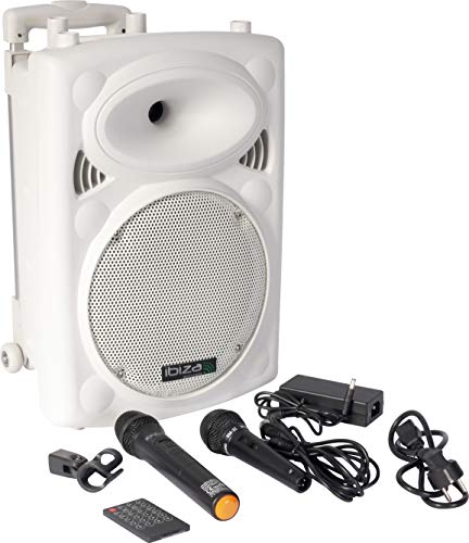 Ibiza Sound PORT10UHF-BT-WH - Sistema de audio portátil autónomo