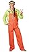 Produktbild Karneval-Klamotten Kostüm Latzhose orange Hippie Clown Latz-Hose orangene Arbeitshose Bauarbeiter Gärtnerhose Herren-Kostüm Damen-Kostüm Karneval Fasching Größe 44/46