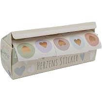 Adesivi colorati a forma di cuore, 63 mm, confezione da 25 etichette adesive grandi a forma di cuore, per artigianato, creazione di biglietti e decorazioni, 33 colori disponibili Shiny Gold