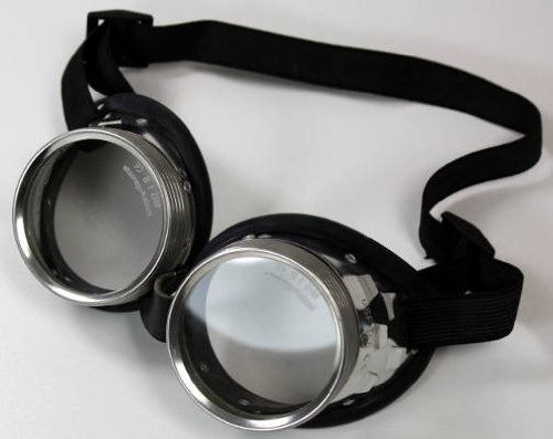 Schraubringbrille mit klaren Gläsern
