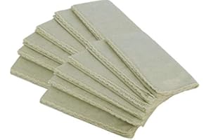 GFI LINEN CLUBS Servilletas de cena de encaje marfil en tela de lino de algodón con encaje y acabado de esquina ingletada a medida, tamaño 20 x 20 pulgadas, juego de 12 – natural, lino de lino y algodón, servilletas