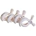 Dreambaby Stroller Clips (White, Pack of 4)