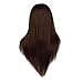 Hairdressing Mannequin 98% Real Human Hair 22 Inch,CoastaCloud Professional Training Head Model Hairdresser Human Hair with Clamp