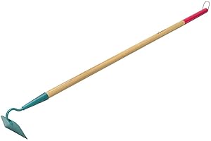 SAFERIDE Gartenhacke Unkrauthacke aus Qualitätsstahl mit Langem Stiel aus Kiefernholz Unkrautentferner für Garten Beethacke (Rodehacke / 140 cm)