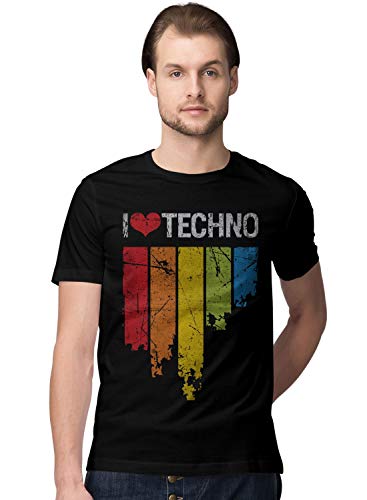 BLAK TEE Homme I Love Vintage Techno Equalizer T-Shirt M