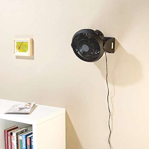 Sichler Haushaltsgeräte Neigbarer Wand- & Tisch-Raum-Ventilator VT-123.WT, 29 Watt, Ø 18 cm - 3