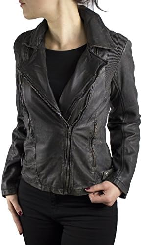 LEDERJACKE Women's Jacket grey grey -  grey - Large