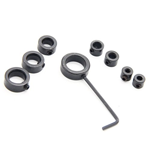 Latinaric 9cs Tiefenanschlagringe Set Bohrer Holzbearbeitung Tiefenbegrenzer Tiefenstop Set 3-16mm - 6