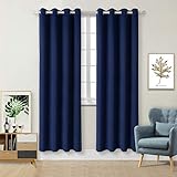 Multifunktional:BGment blickdichte Vorhänge kann Außengeräusche und ultraviolette Strahlen besser blockieren, gleichzeitig haben sie die Funktionen der Wärmeisolierung, Wärmeschutz und gute Luftdurchlässigkeit.