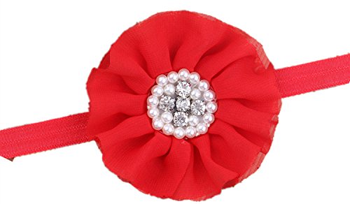 Lovely Girls Baby Headbands,Round,Red