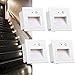 Produktbild Arote 4er Set 3W LED Treppenlicht mit Bewegungsmelder Wandeinbauleuchte Wandleuchte Wandeinbaustrahler Stufenlicht Beleuchtung Lampe, innen aussen, weiß, Alu, 230V warmweiß 3000K IP65, Body Sensor