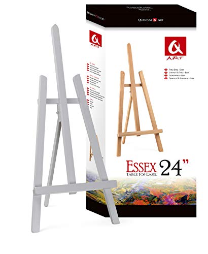 Quantum Art Easel-Essex - Mesa de Madera de Haya, Color Gris