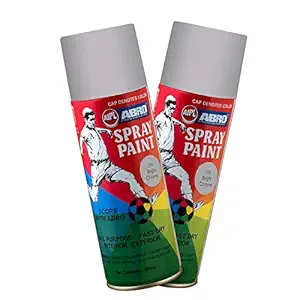 ABRO SP-C1-318 Multipurpose Colour Spray Paint Can for Cars and Bikes (Bright Chrome,