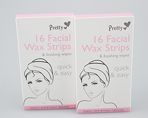 Face Facial Waxing Strips Hair Removal Wax Chin Upper Lip Finishing Wipes