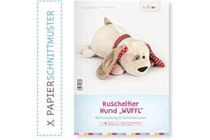 KULLALOO Hund nähen: Papierschnittmuster Hund “WUFFEL”