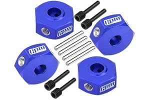 Aluminium 7075 Hex Adapters (12mm) For Losi 1/18 Mini LMT 4X4 Brushed Monster Truck RTR-LOS01026 Upgrade Parts