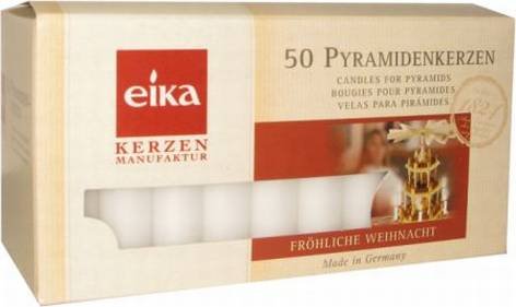 Pyramiden-Kerzen 50Stk 75X14Mm Weiss *