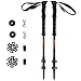 Produktbild ENKEEO Wanderstöcke Carbon Trekkingstöcke Teleskopstöcke Ultraleichte Walking Stöcke 65-135 cm mit Klemmverschluss, 1 Paar