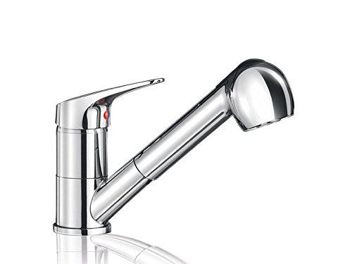 Preisvergleich Produktbild Einhebel-Spültischarmatur mit herausziehbarer Handbrause