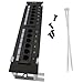 Produktbild 12 Port Cat6 RJ45 25.5x5.7cm Patchpanel Patchfeld Desktop Aufputzmontage schwarz