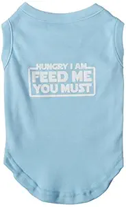 Mirage Pet Products Hungry I am Screen Print Shirt Baby Blue Lg (14)