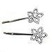 Price comparison product image Sufias Accessories 2 Slides Crystal Daisy Hair Flower Bridal Wedding Diamante Grips Kirby Clips cm xx