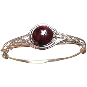 20.75 (15.75-21.25 Verfügbar) Natürlich Granat 925 Sterling Silber String Wicklung Edelstein Handgefertigt Ring