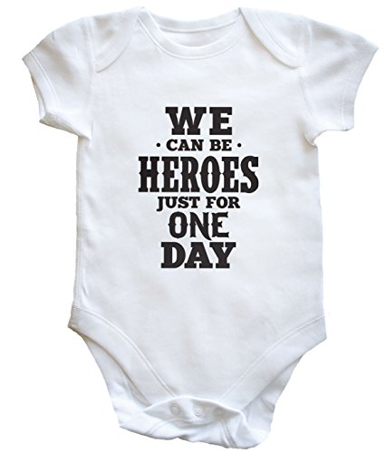 HippoWarehouse WE CAN BE HEROES JUST FOR ONE DAY baby vest boys girls