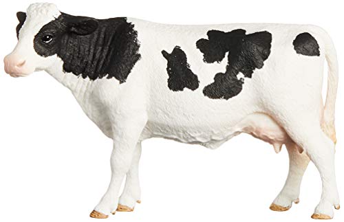 Schleich - Figura vaca frisona de manchas negras, 8,2 cm.