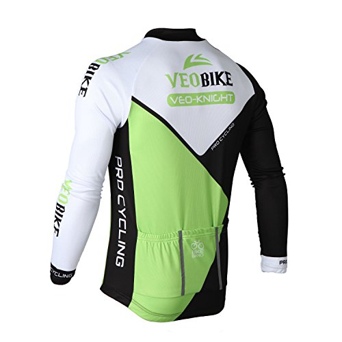 Asvert Fahrradbekleidung, Männer Langarm-Radfahren Jersey Set Mountain Biking Anzug Kleidung Kompression Hosen - 4