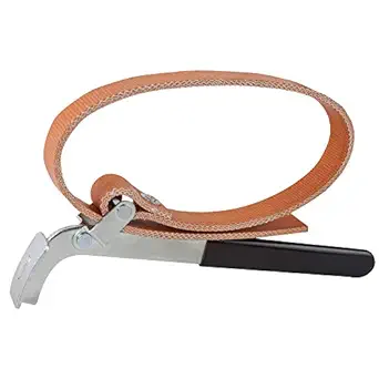 GROZ Oil Filter Wrench with adjustable strap| Ideal for tightening & loosening engine oil filter in automotive applications| Suitable for: Engine Oil Filters upto 4 Diameter| Ergonomic Grip| OFW/S/8