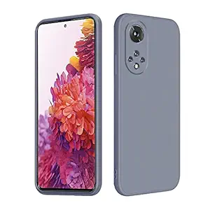 Compatible with Huawei nova 9 Case Silicone Square Ultra Slim Cases Shockproof Anti-Scratch Phone Case for Huawei nova 9 Full Body Protective Cover (Huawei nova 9, Grey)