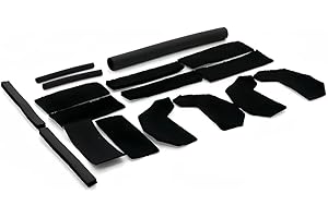 FSYHKJ 17-teiliges Hard-Top-Dichtungsset, Regendichtung, Schaumstoff-Blocker, Reparatur-Set, kompatibel mit Jeep Wrangler JK JKU 2007–2017, Auto-Dach-Leckdichtung, Reparaturset, Innenzubehör